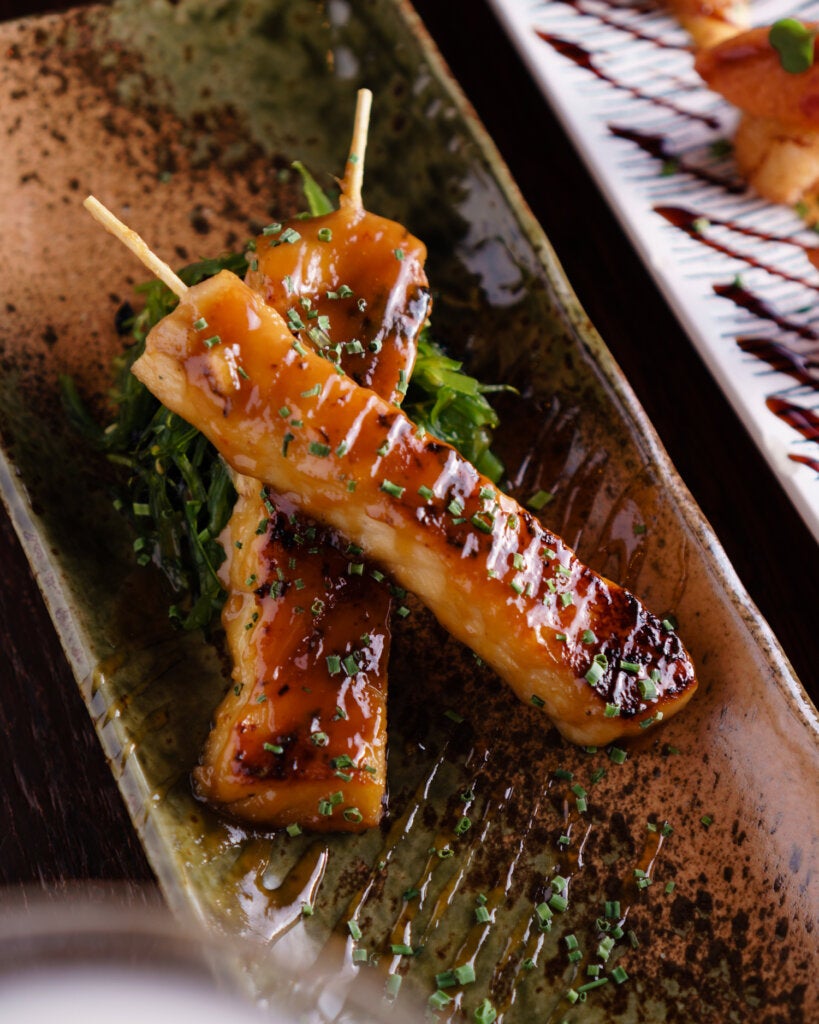 satay of chilean sea bass