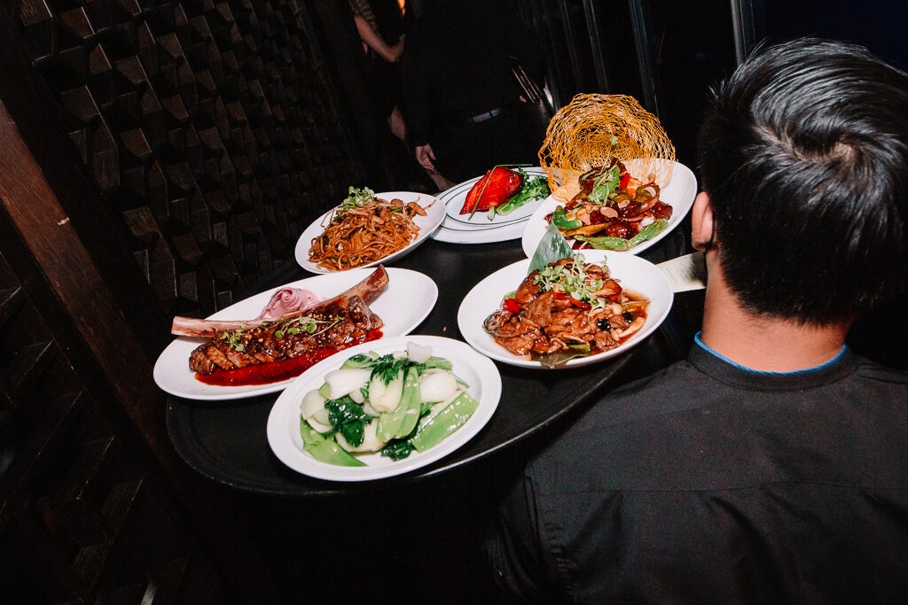 Various dishes at Hakkasan