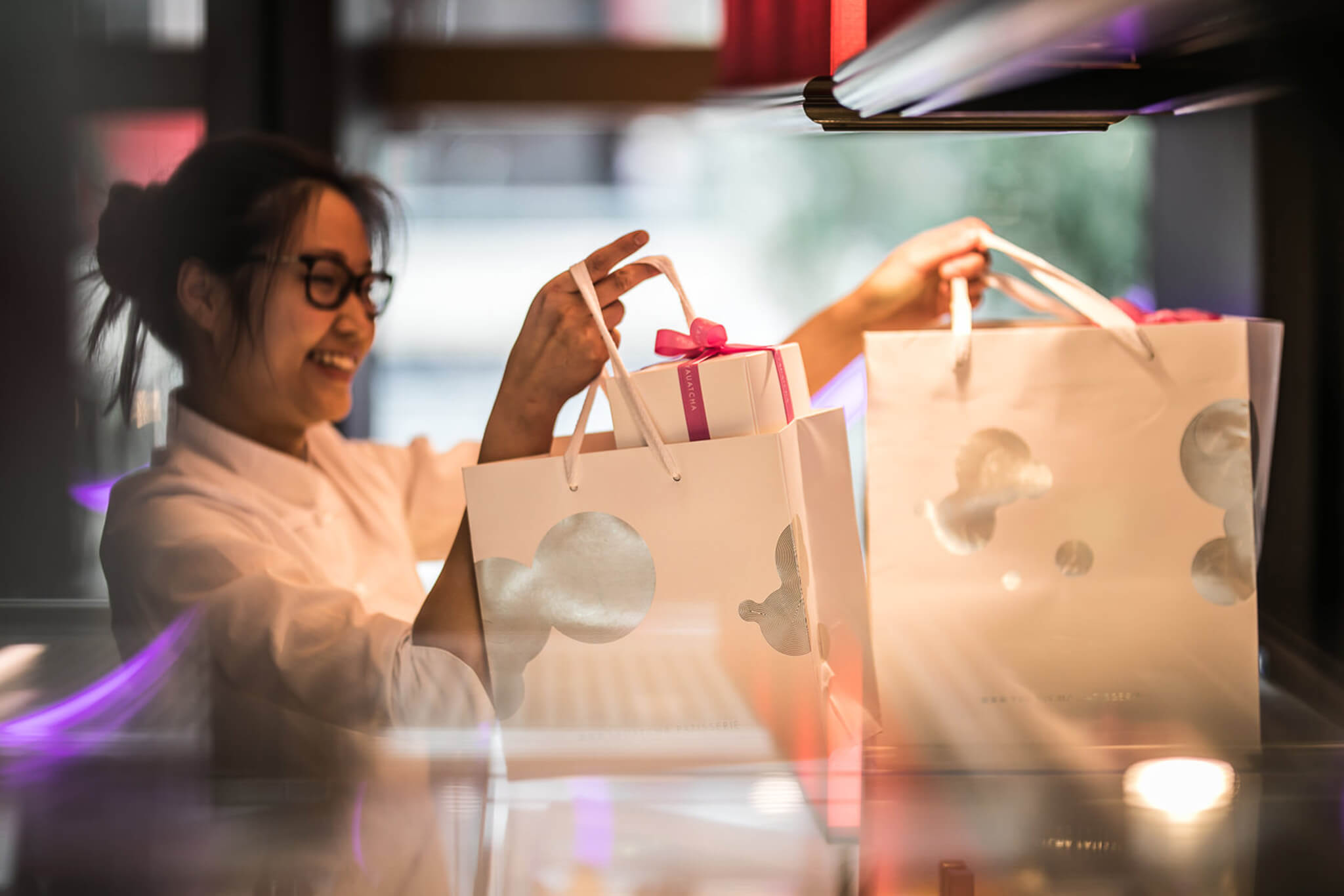 yauatcha.patisserie bags